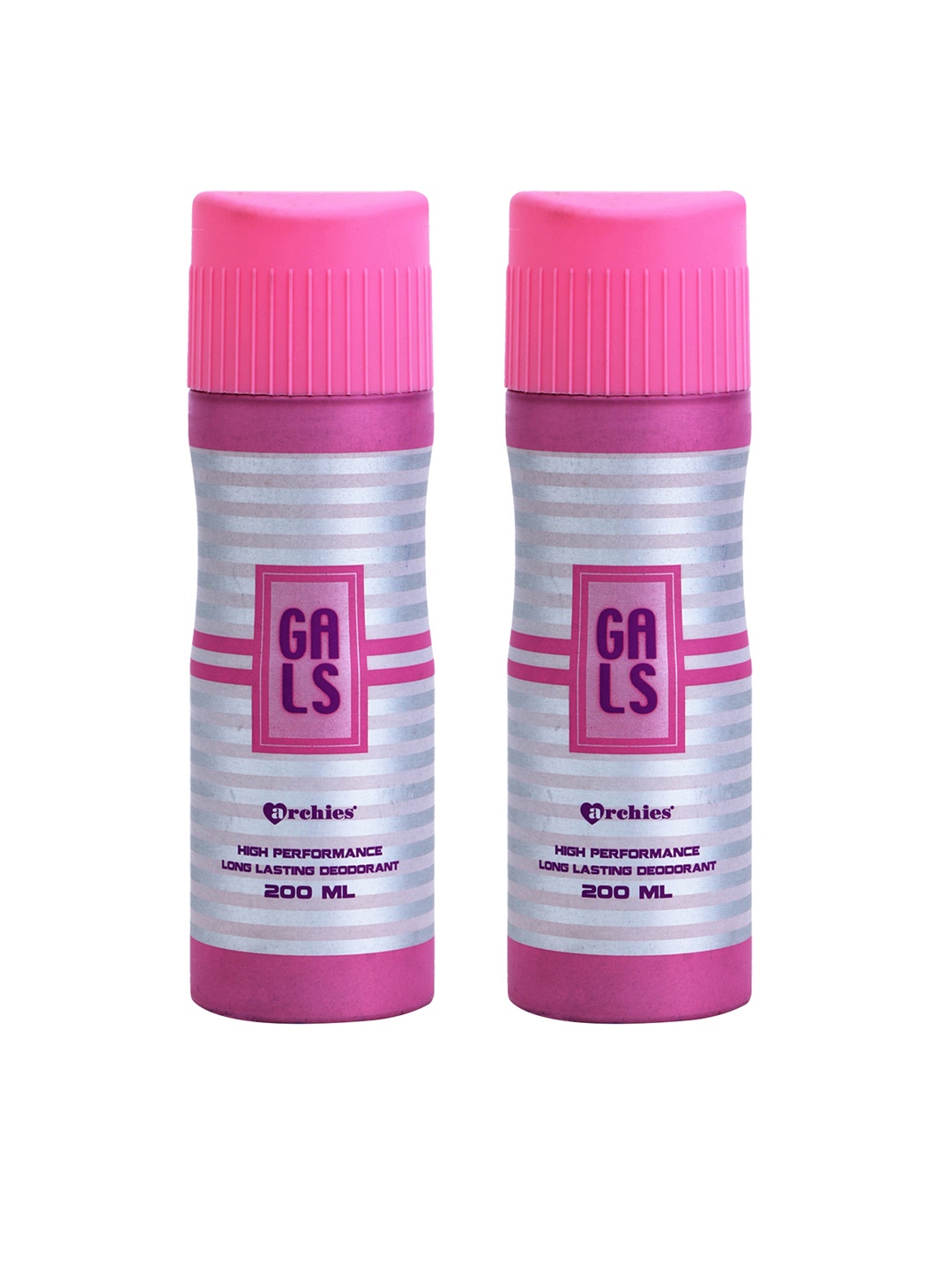 Archies Women Set Of 2 Deodorant 200ml each, Pink