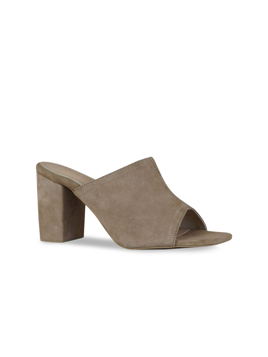 

Kenneth Cole Women Beige Solid Leather Block Heels