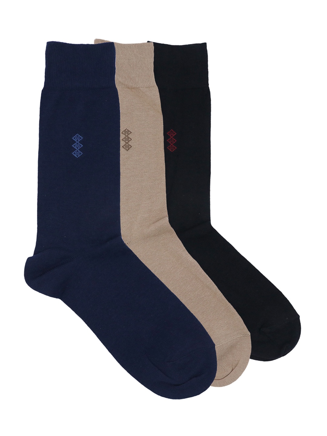 

Balenzia Men Pack of 3 Assorted Calf-Length Socks
