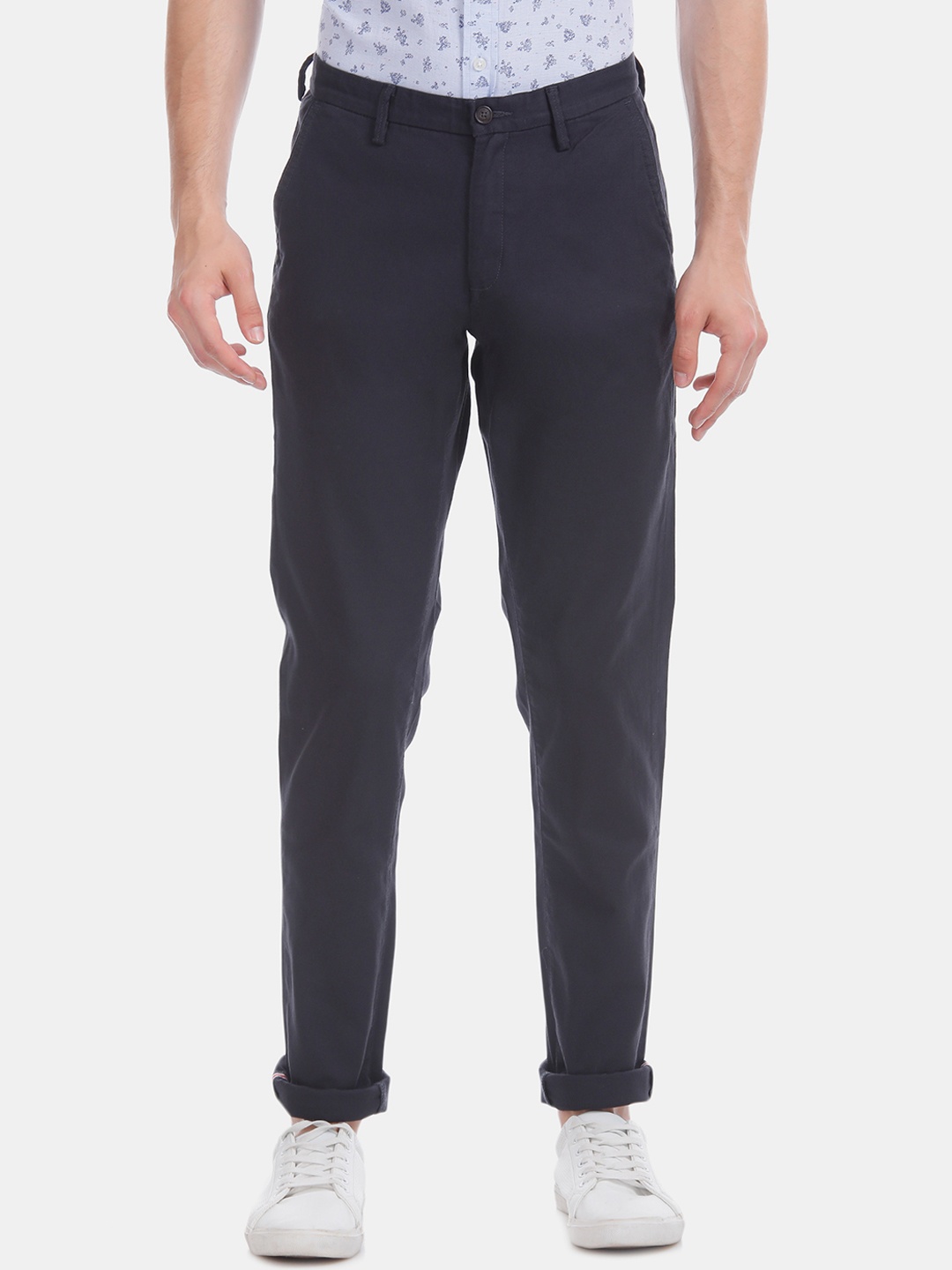

Arrow Sport Men Grey Slim Fit Solid Regular Trousers