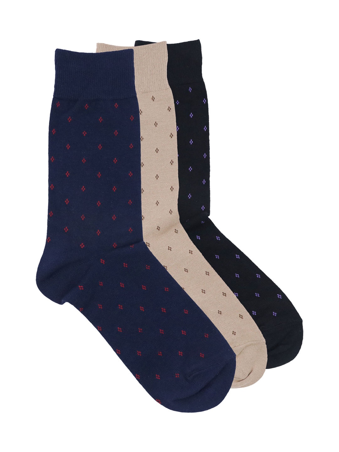 

Balenzia Men Pack of 3 Assorted Polka Calf-Length Socks