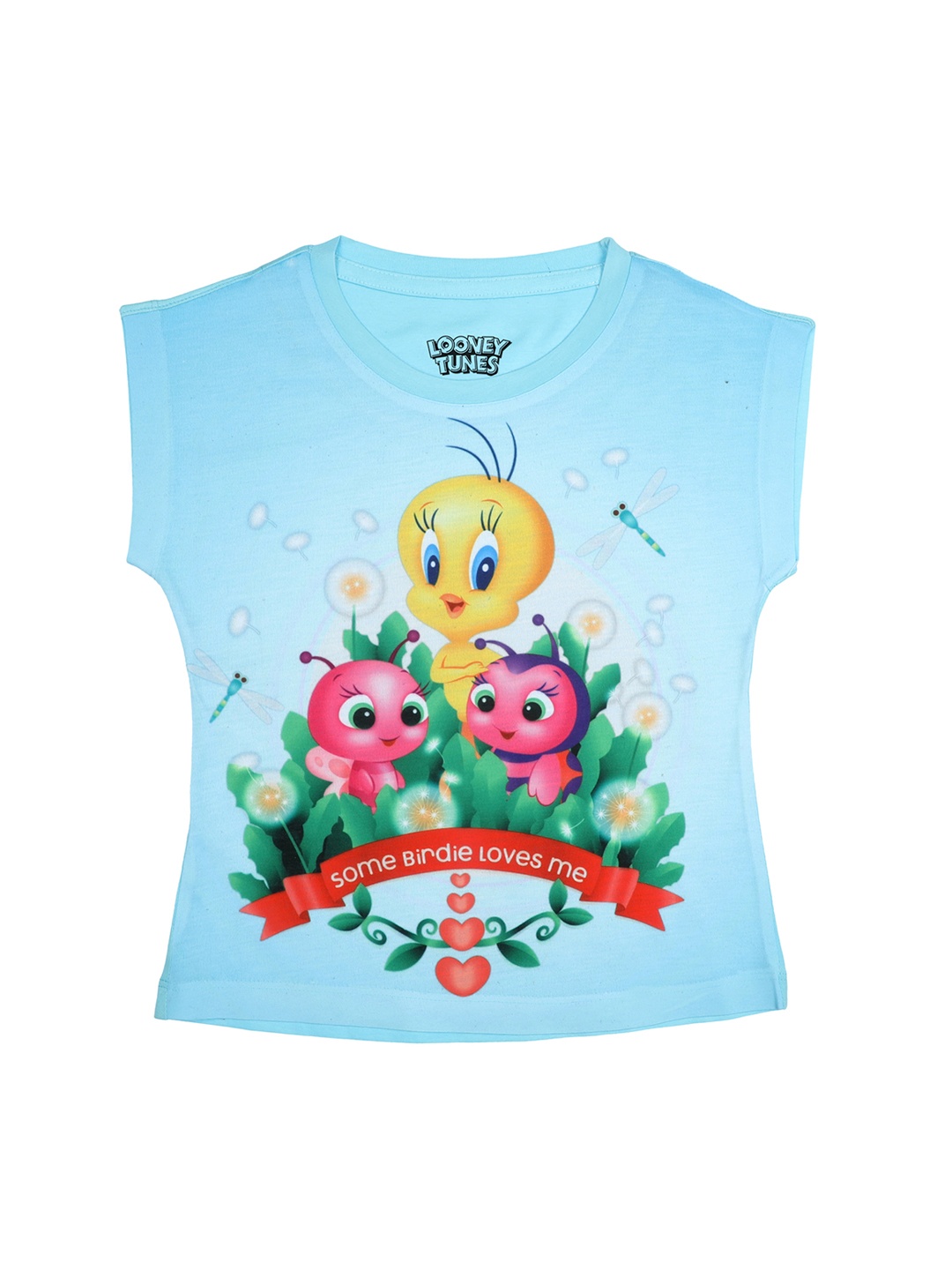 

Looney Tunes Blue & Yellow Regular Top