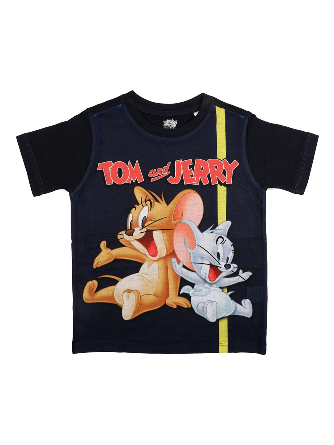 

Tom & Jerry Boys Navy Blue Printed Round Neck T-shirt