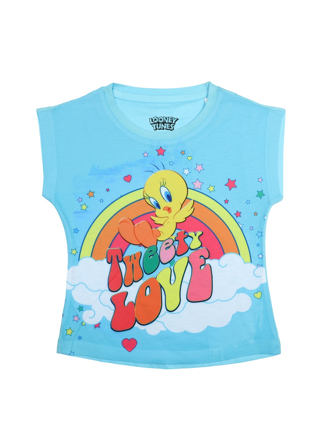 

Looney Tunes Blue & Yellow Regular Top