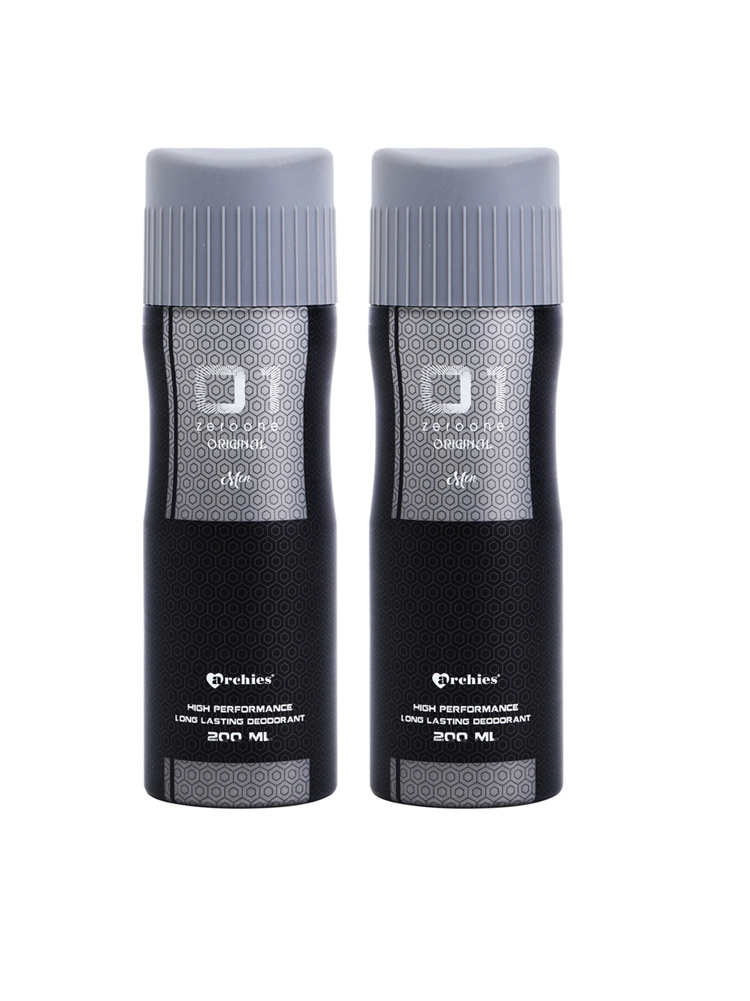 

Archies Men Set Of 2 Deodorant 200ml each, Black