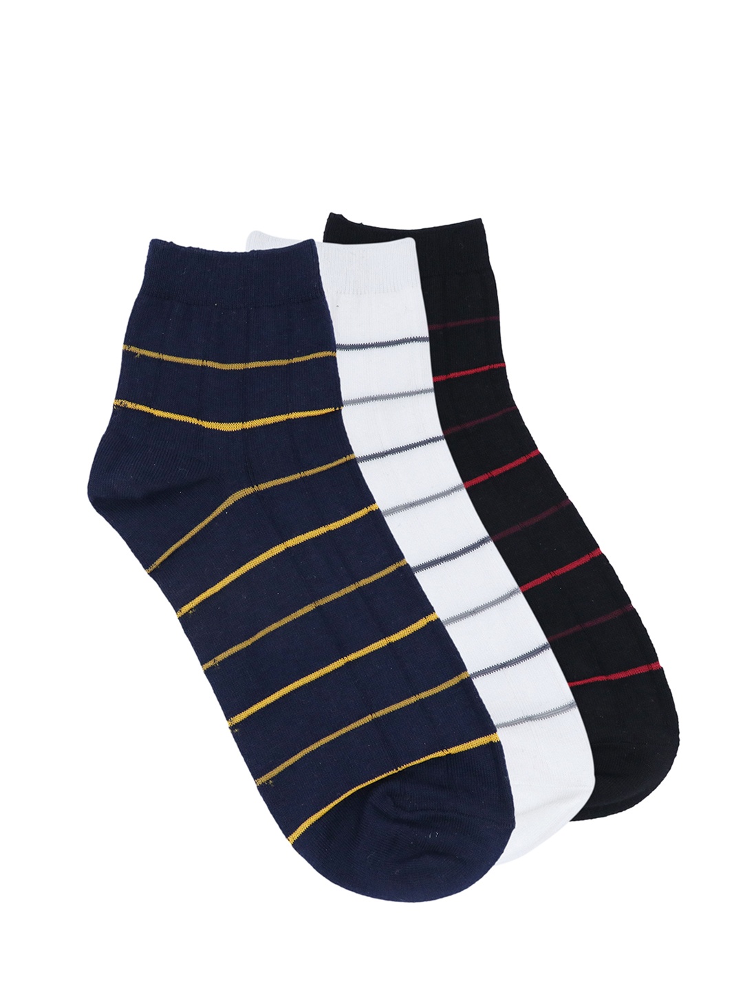 

Balenzia Men Pack of 3 Assorted Ankle-Length Socks