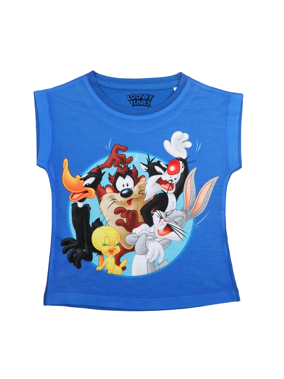 

Looney Tunes Blue Extended Sleeves Regular Top