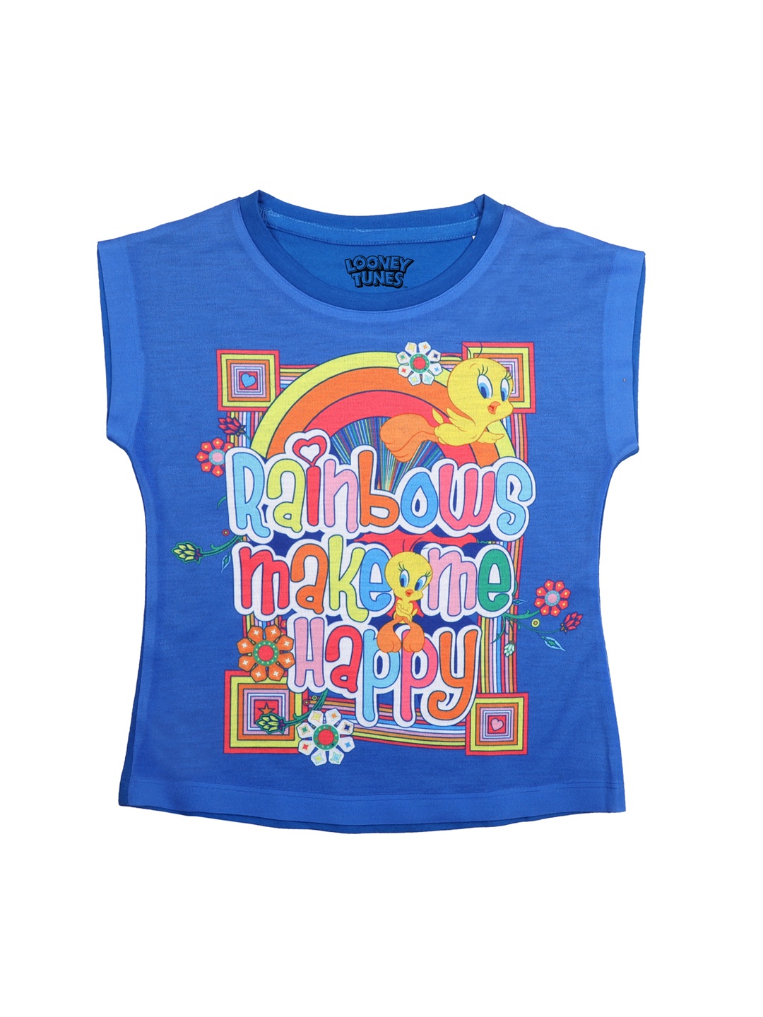 

Looney Tunes Blue Extended Sleeves Regular Top