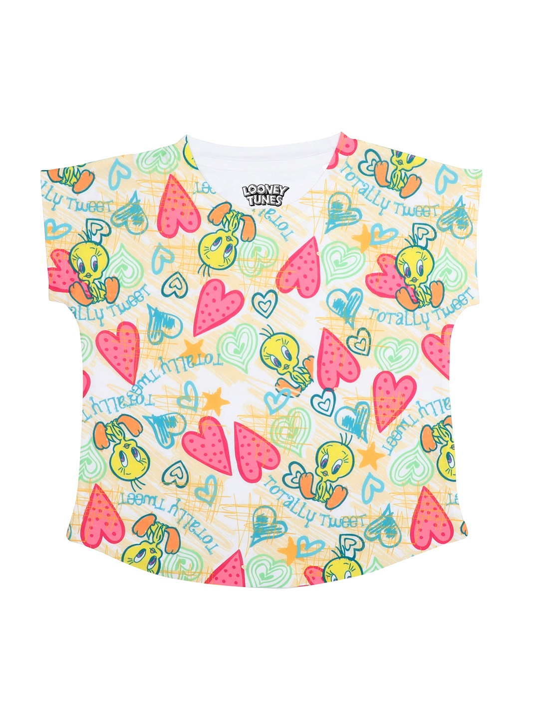 

Looney Tunes Multicoloured Extended Sleeves Regular Top, Multi