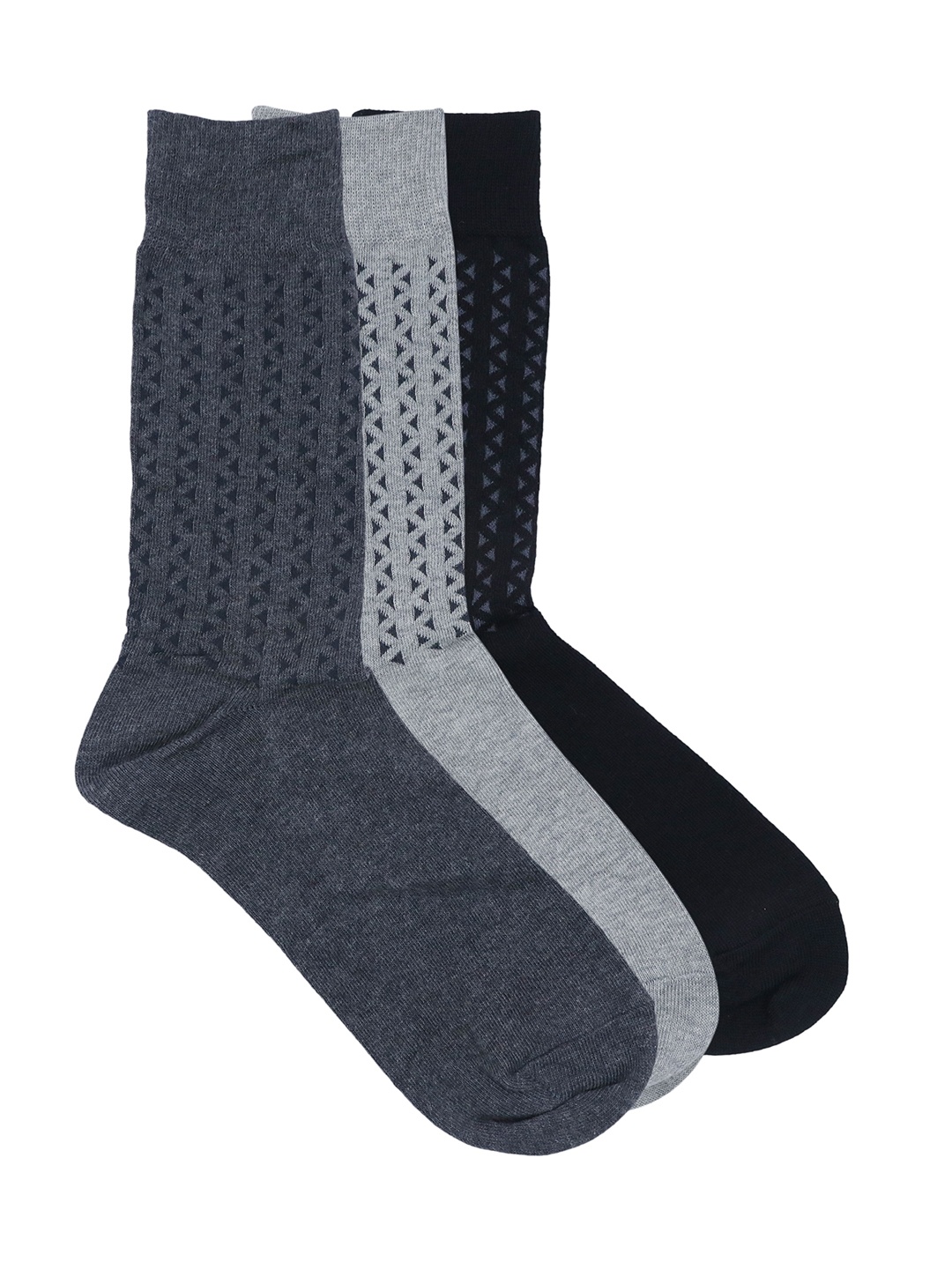 

Balenzia Men Pack of 3 Assorted Calf-Length Socks, Multi
