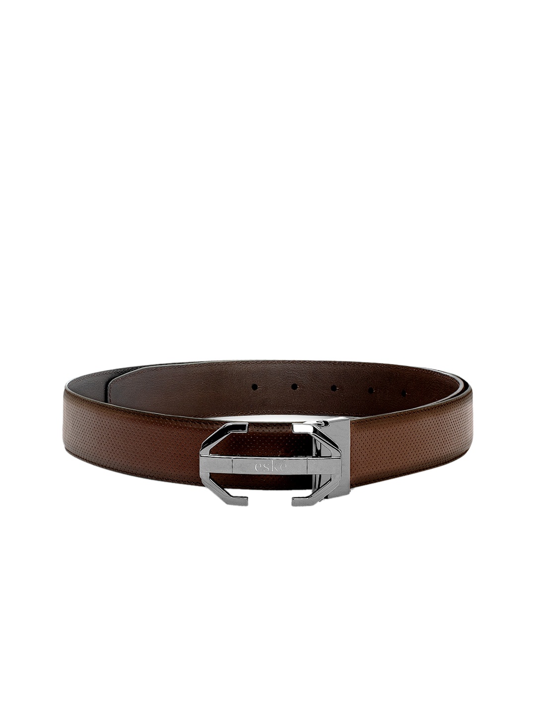 

Eske Men Brown Solid Leather Belt