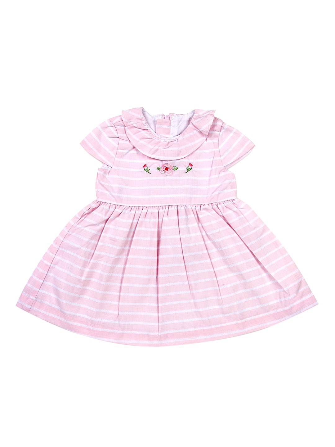 

Chicco Girls Pink & White Striped Fit and Flare Dress