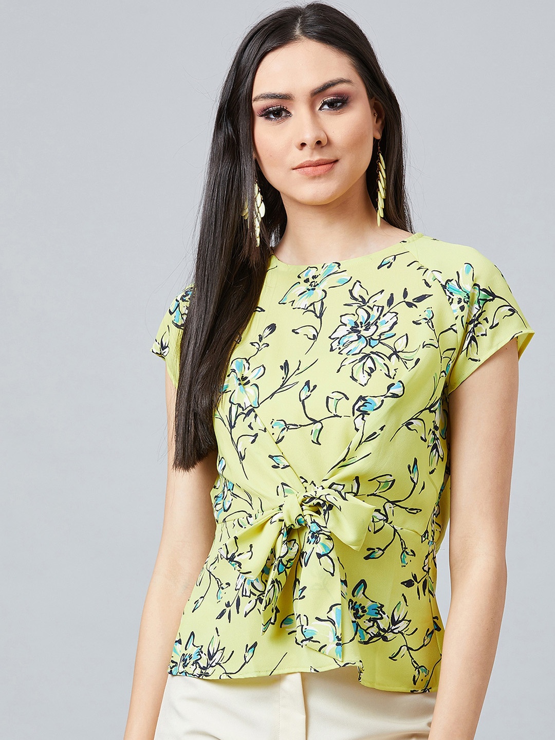 

Athena Women Green Printed Top
