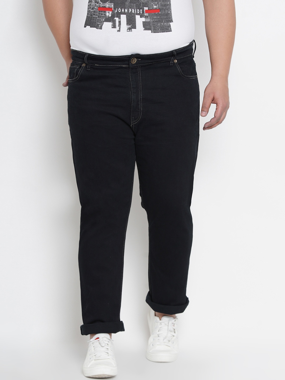 

Dais Men Black Regular Fit Mid-Rise Clean Look Stretchable Jeans