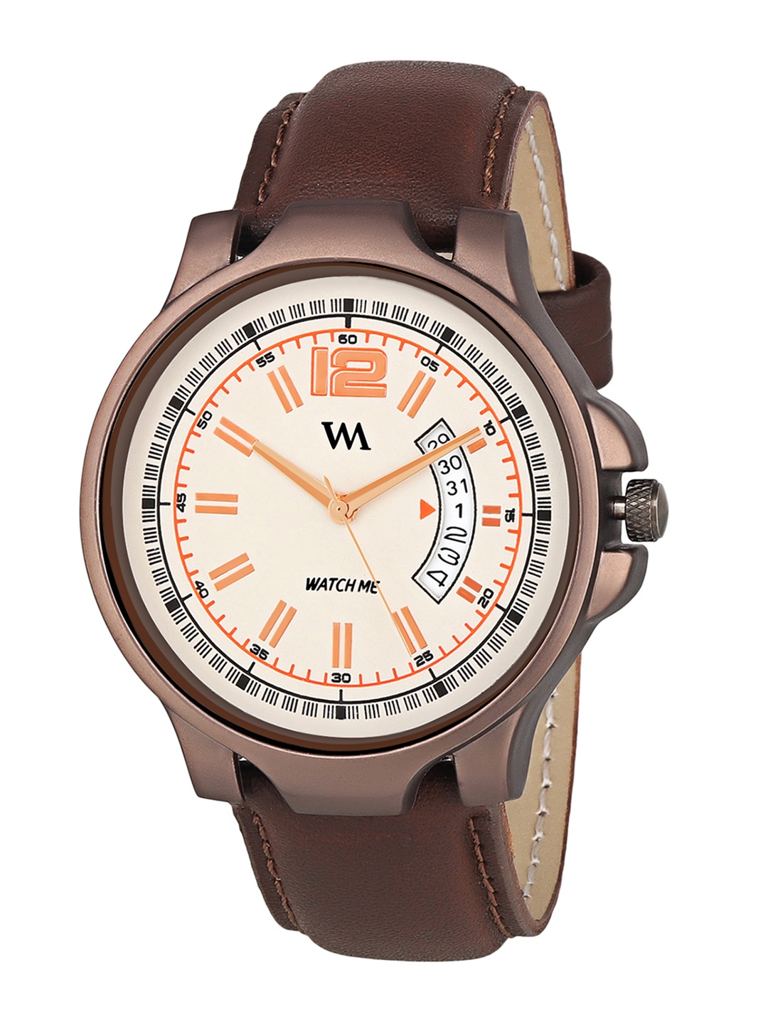 

WM Men Cream-Coloured Analogue Watch DDWM-019sl