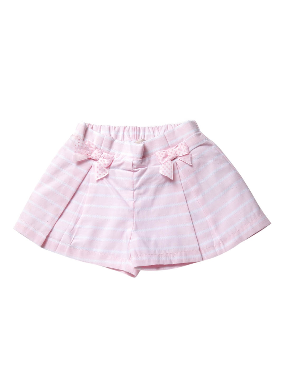 

Chicco Girls Pink Striped Regular Fit Regular Shorts