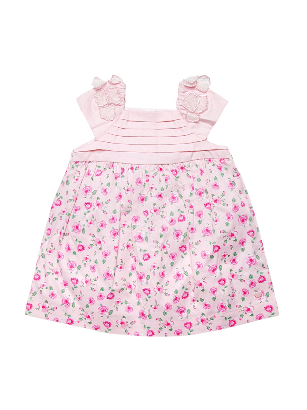 

Chicco Girls Pink Printed Fit and Flare Dress