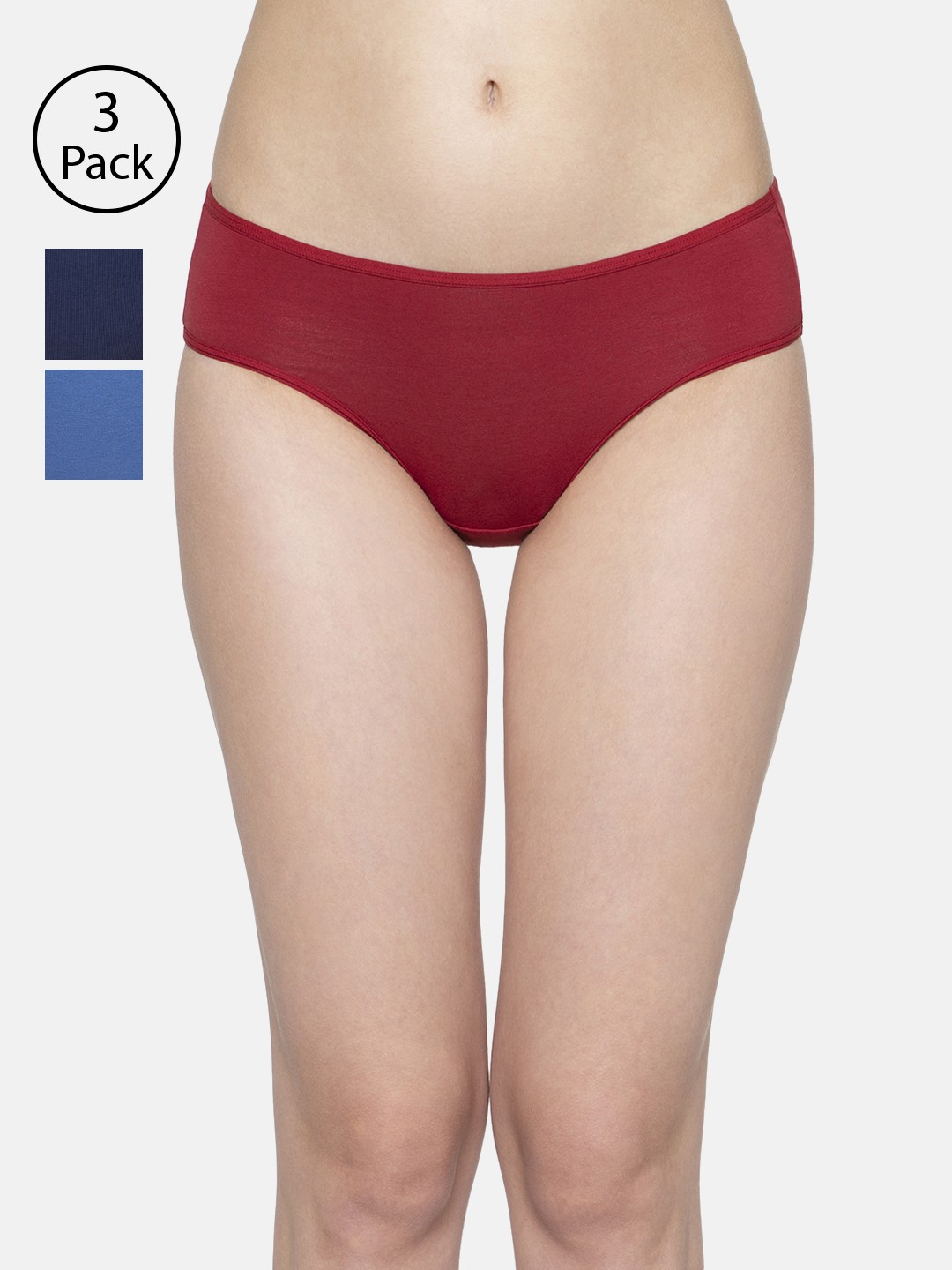 

Triumph Stretty Cotton 80 Medium Coverage Mini Brief - Pack of 3, Assorted
