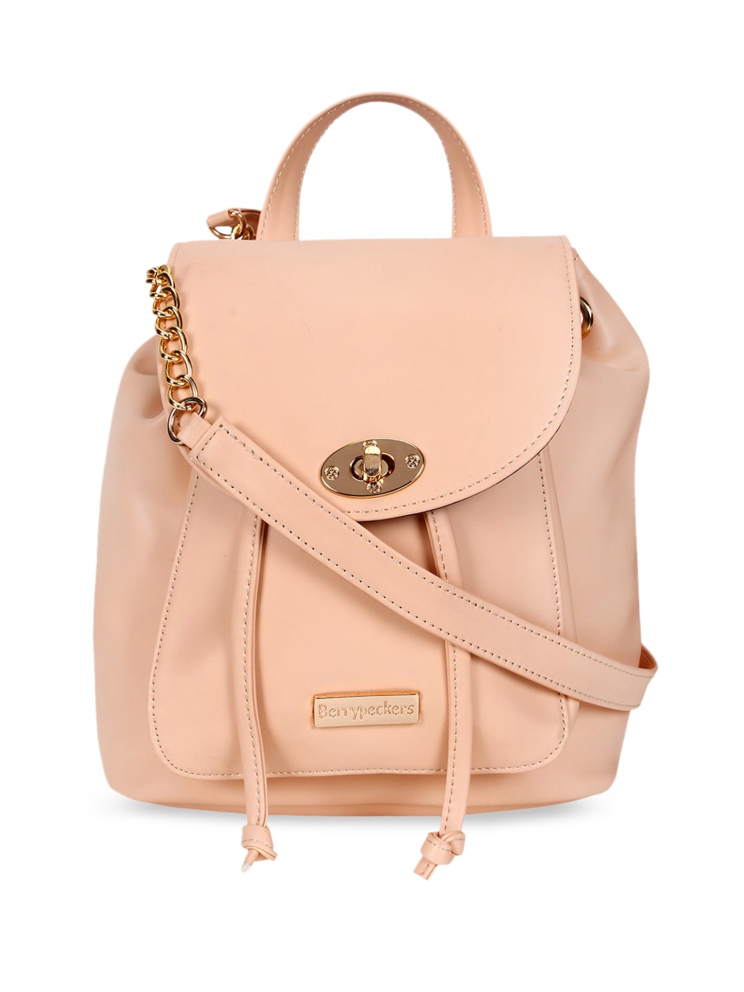 

Berrypeckers Pink Solid Sling Bag