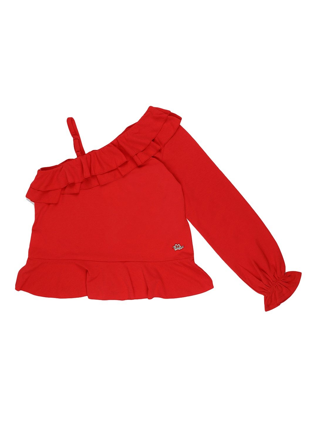 

ELLE Girls Red Solid A-Line Top