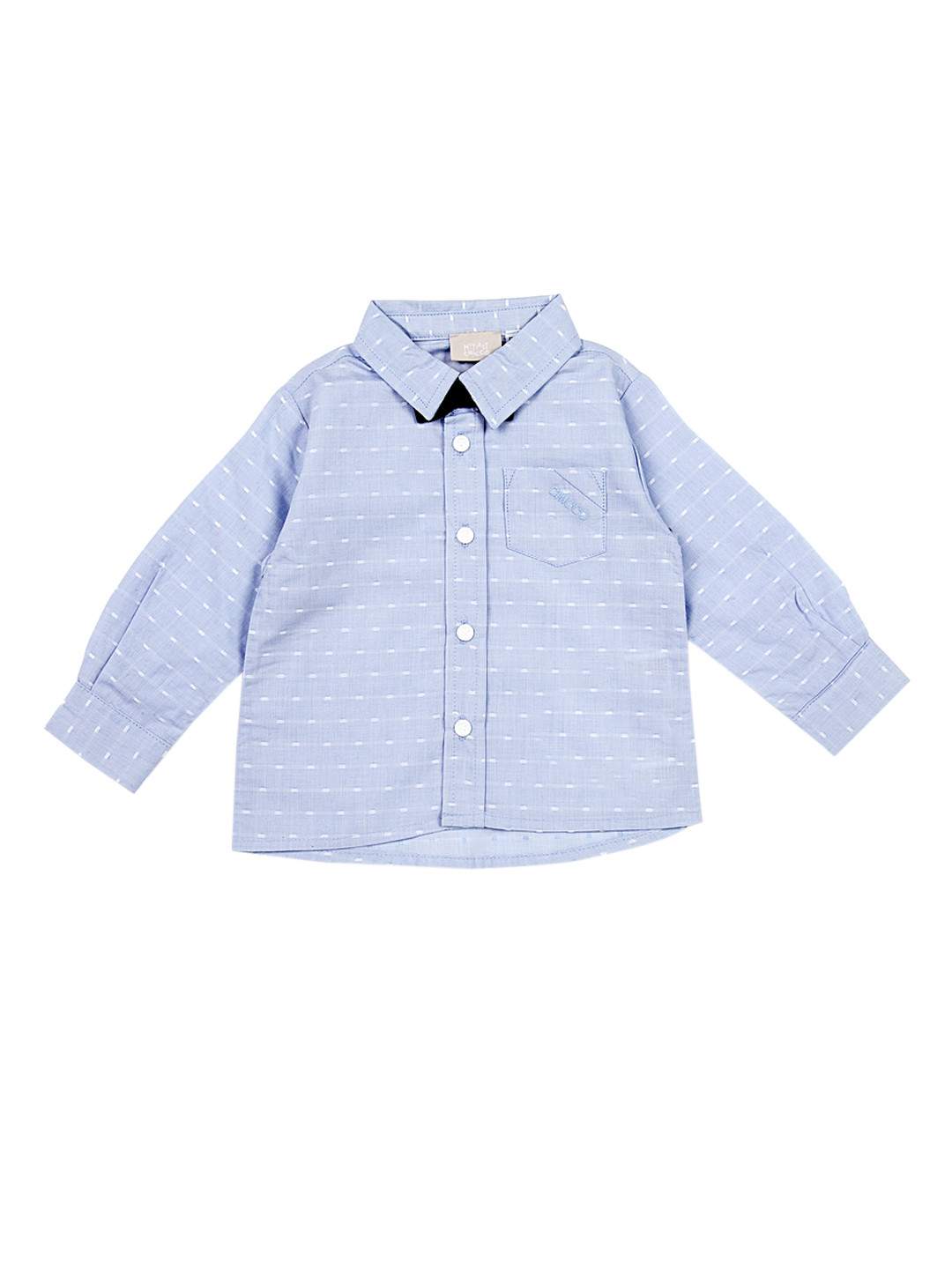 

Chicco Boys Blue Regular Fit Self Design Casual Shirt