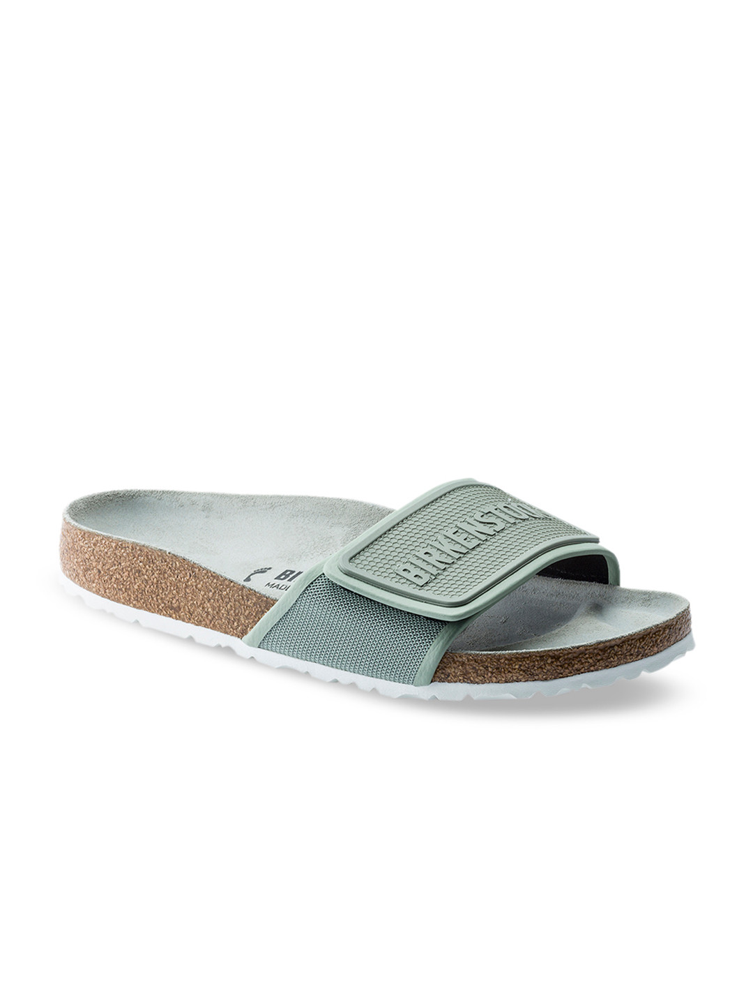 

Birkenstock Unisex Green Tema Micro Fibre Textured Regular Width Sliders