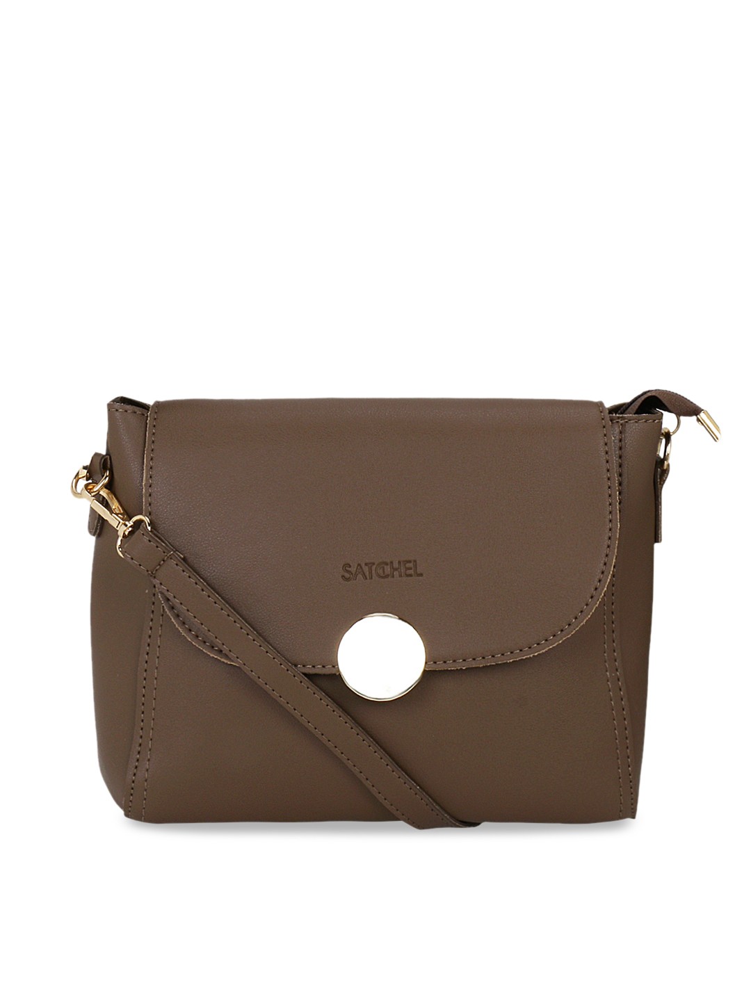 

Satchel Bags Brown Solid Sling Bag