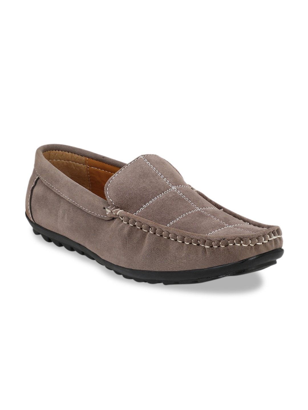 

Ferraiolo Men Taupe Suede Loafers