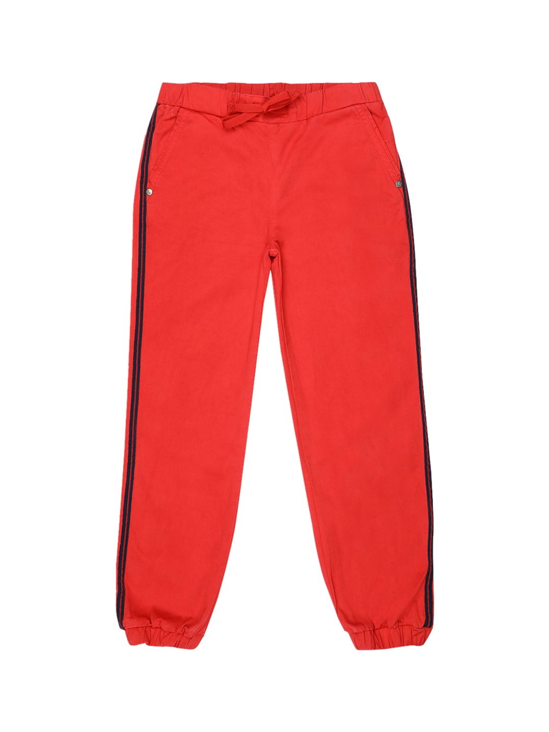 

ELLE Girls Red Solid Straight-Fit Joggers