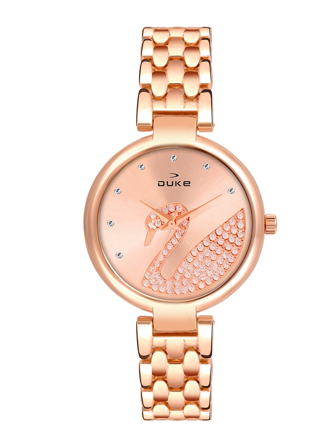 Duke Women Rose Gold-Toned Analogue Watch DK7009RW02C