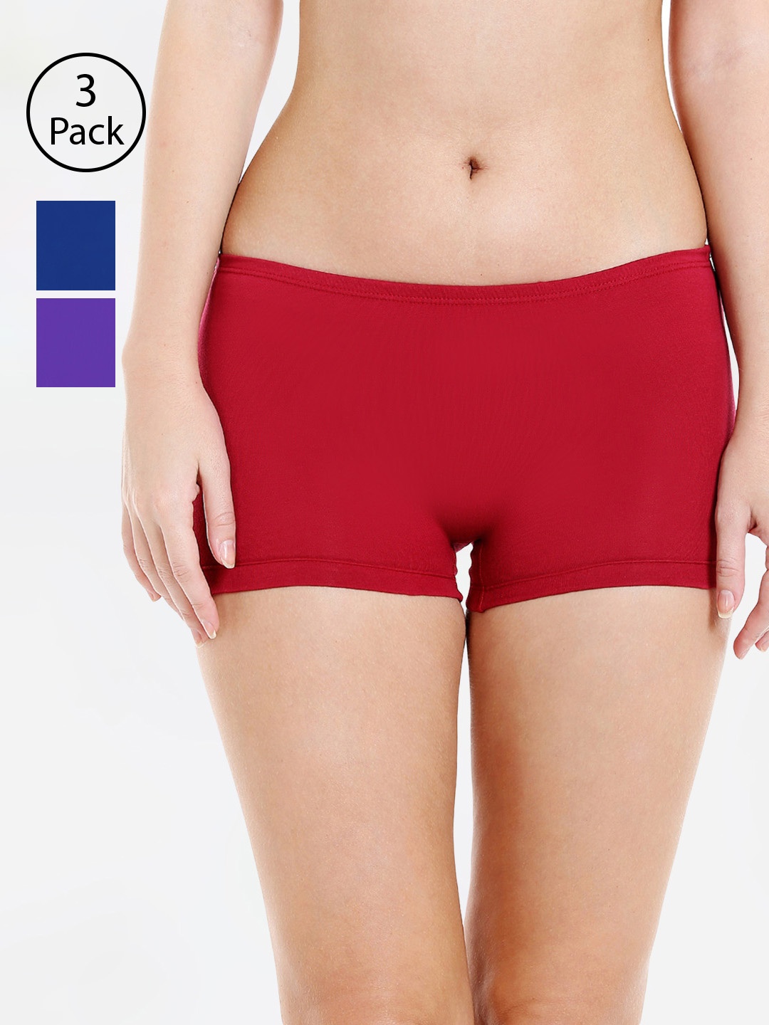

Bodycare Women Pack of 3 Assorted Boy Shorts 19D-3PCS