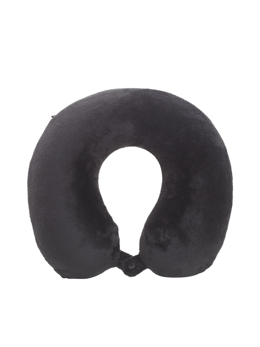 

Teakwood Leathers Unisex Black Solid Memory Foam Travel Neck Pillow