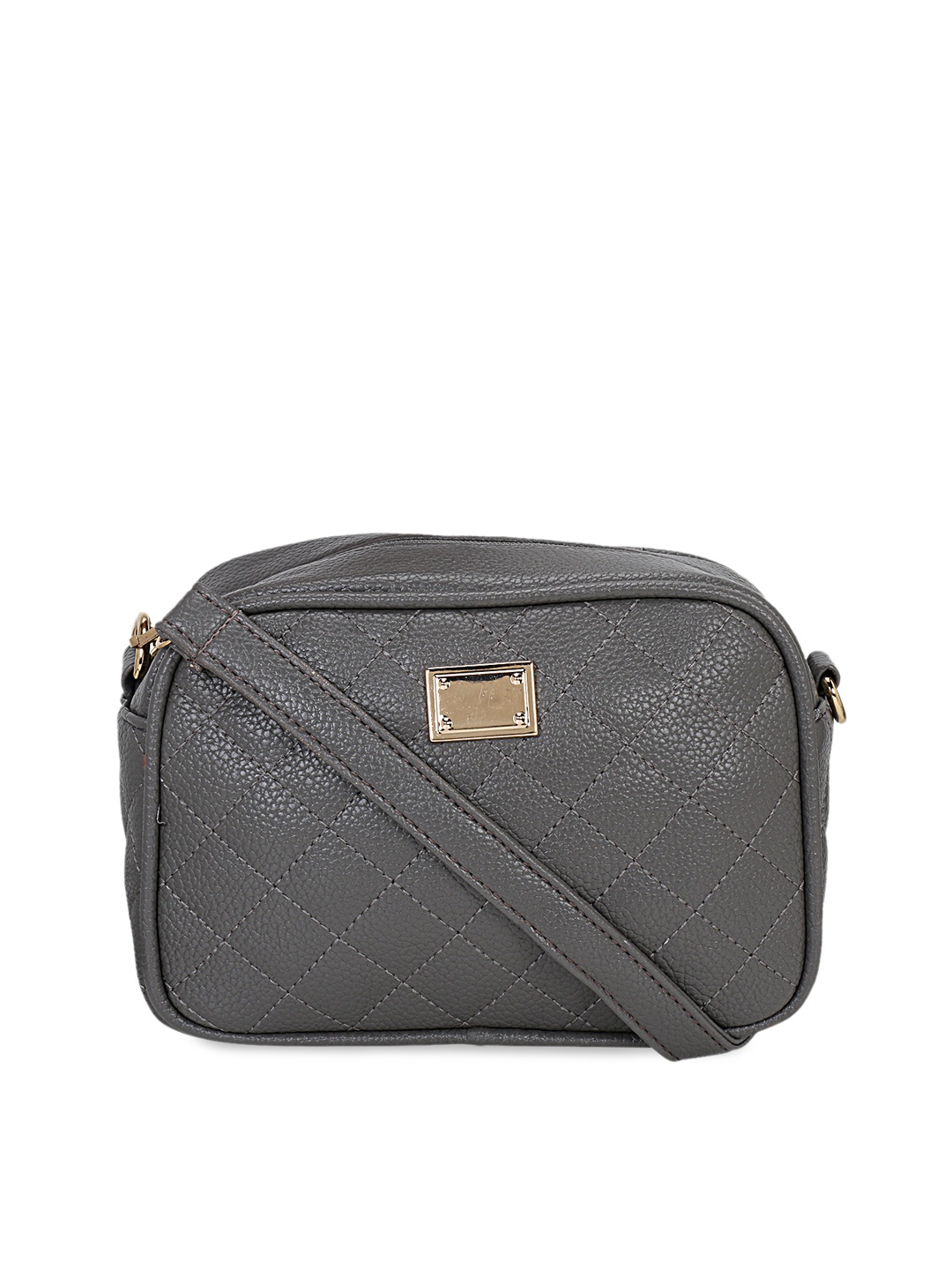 

Satchel Bags Grey Solid Sling Bag
