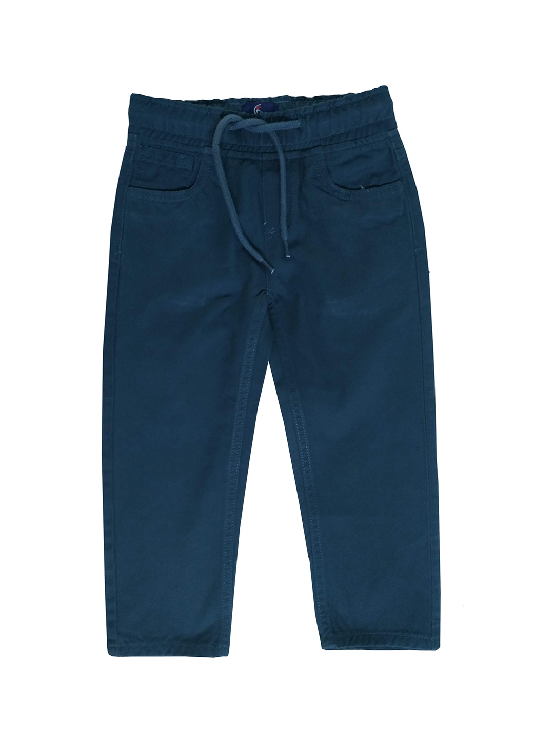 

KiddoPanti Boys Green Solid Regular Trousers