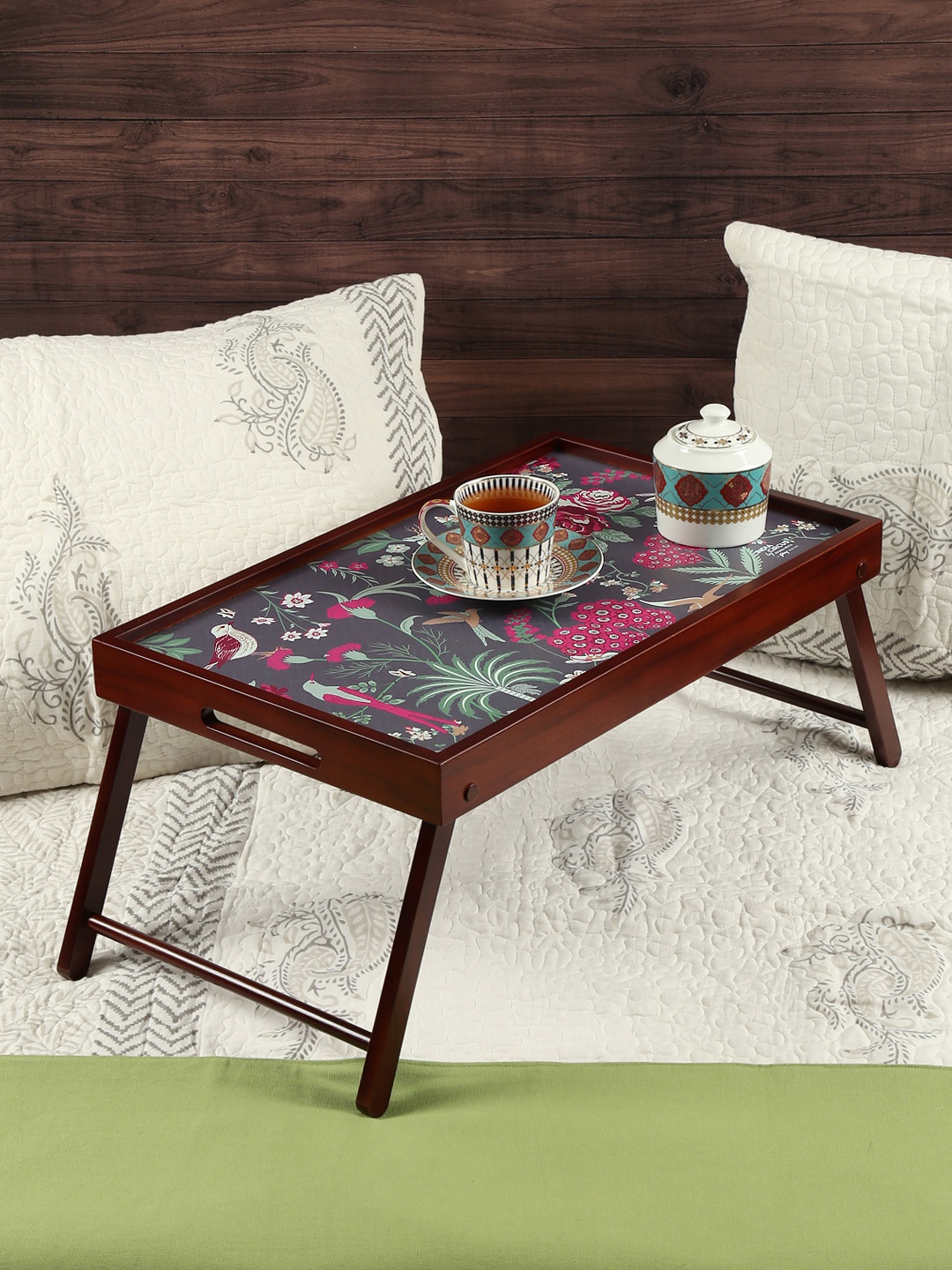 

India Circus by Krsnaa Mehta Grey Breakfast Tray