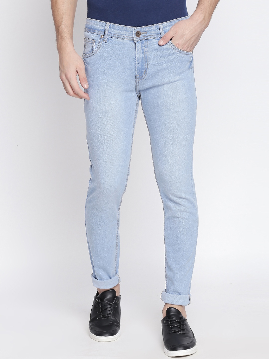 

High Star Men Blue Slim Fit Mid-Rise Clean Look Stretchable Jeans