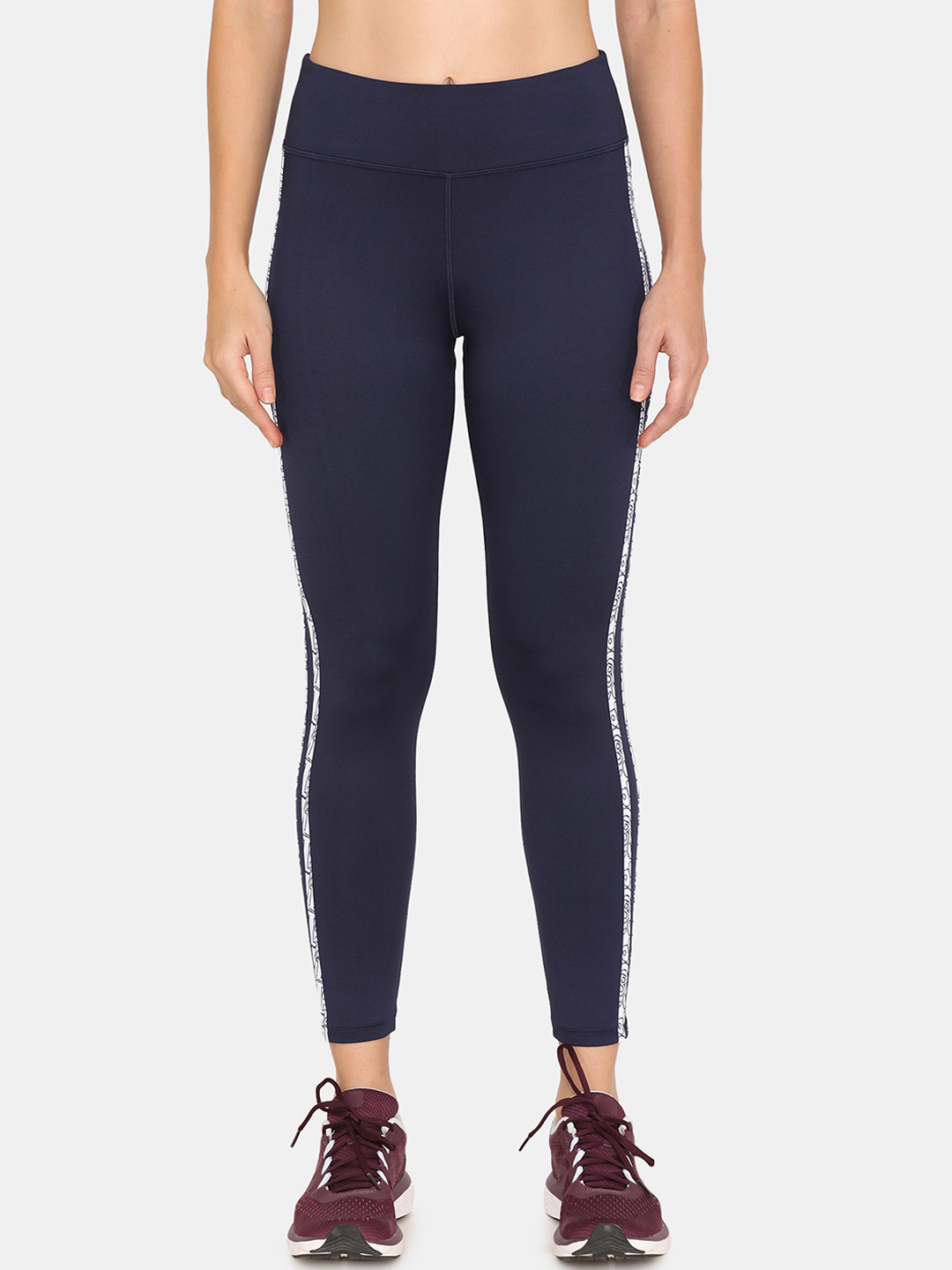

Zelocity by Zivame Women Blue Solid Tights