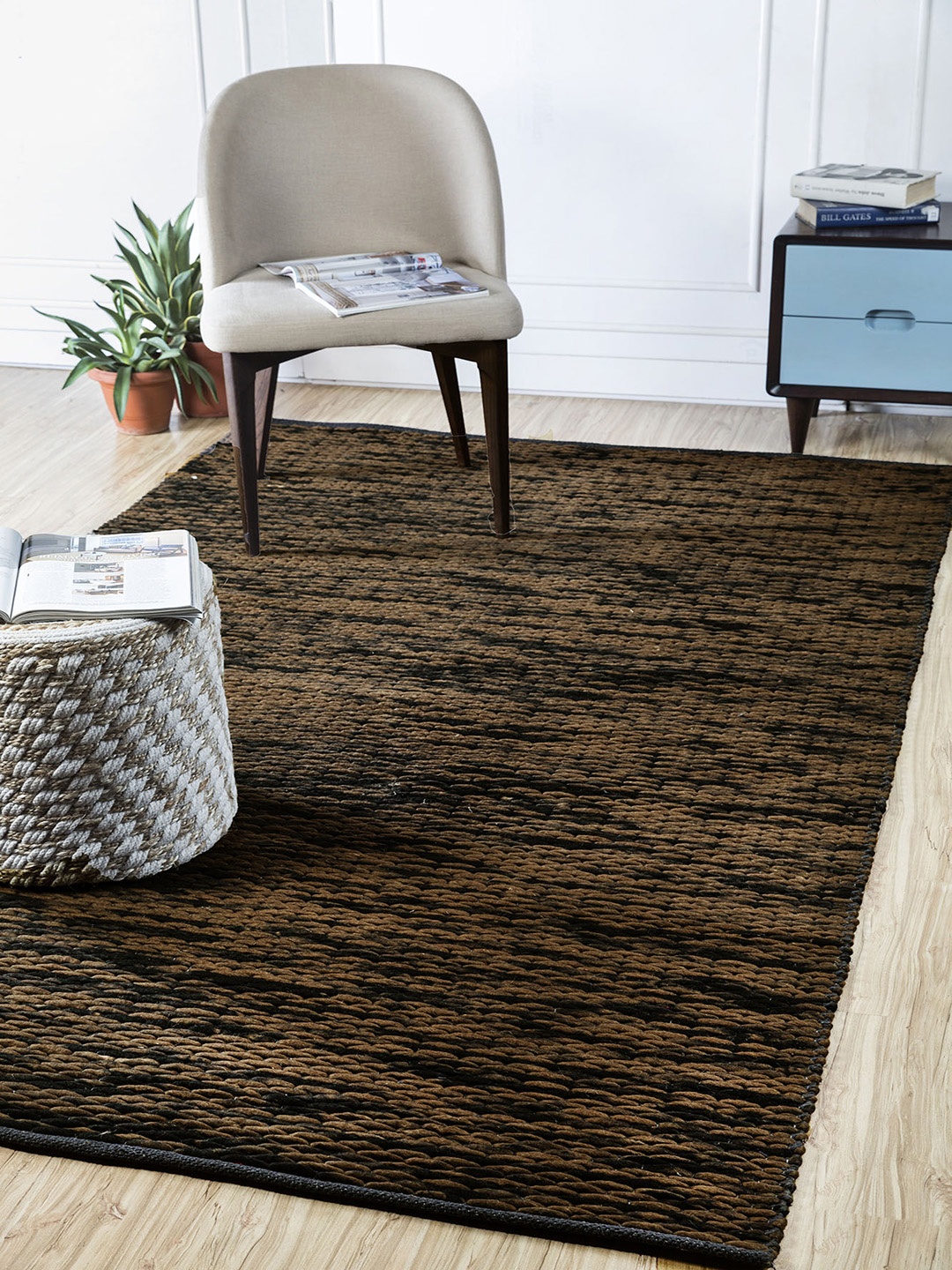

Jaipur Rugs Brown Abstract Hand-Tufted Woolen Carpet
