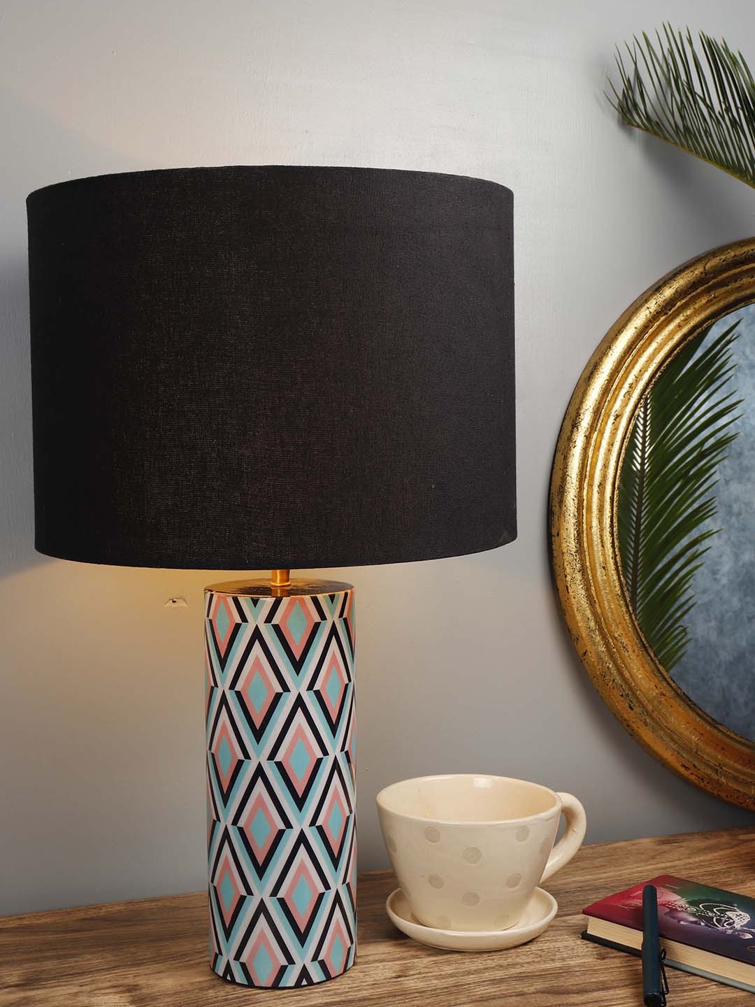 Grated Ginger Black Solid Phantom Bedside Lamp