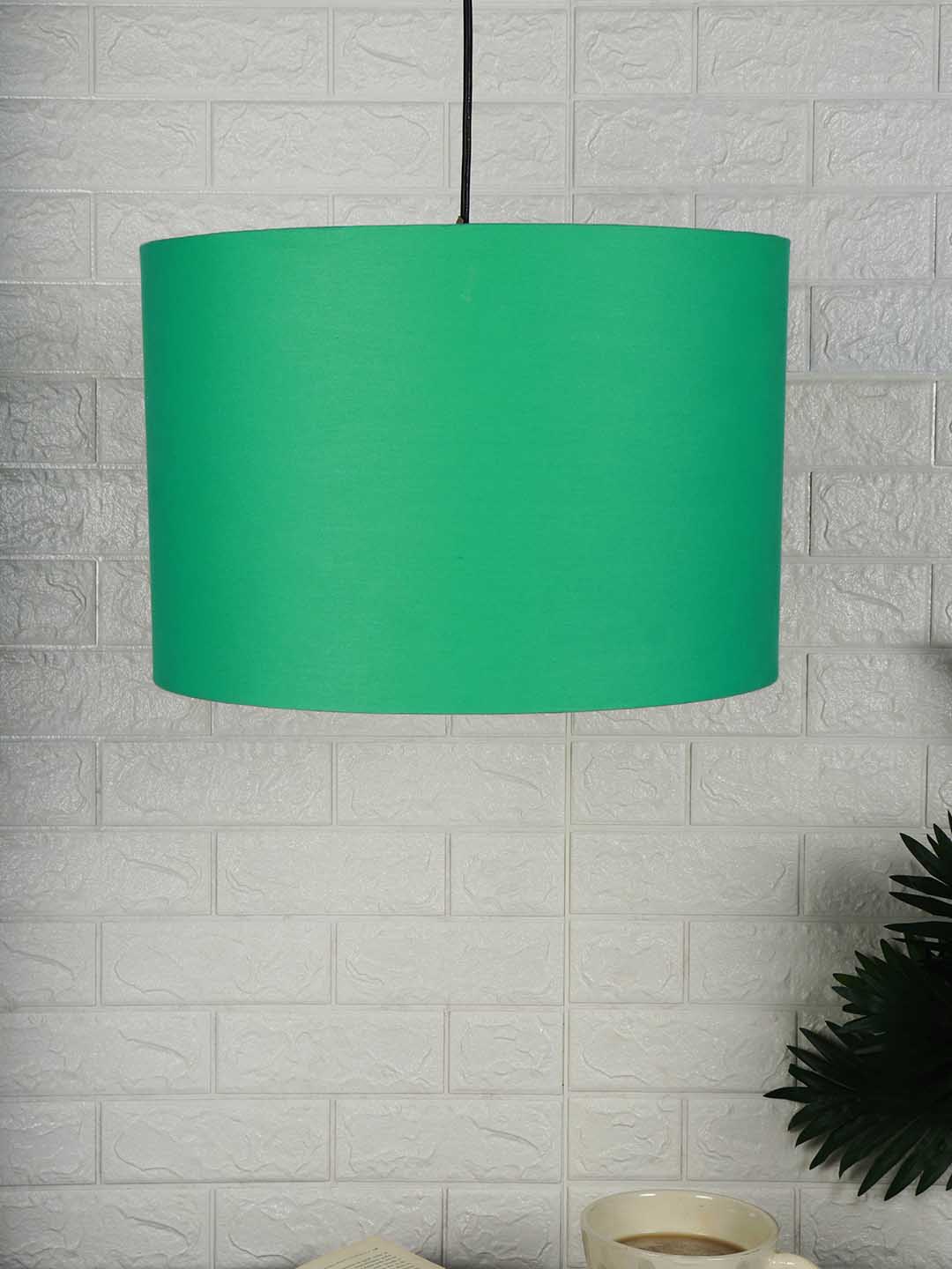 

Grated Ginger Green Solid Handcrafted Cylindrical Hanging Light