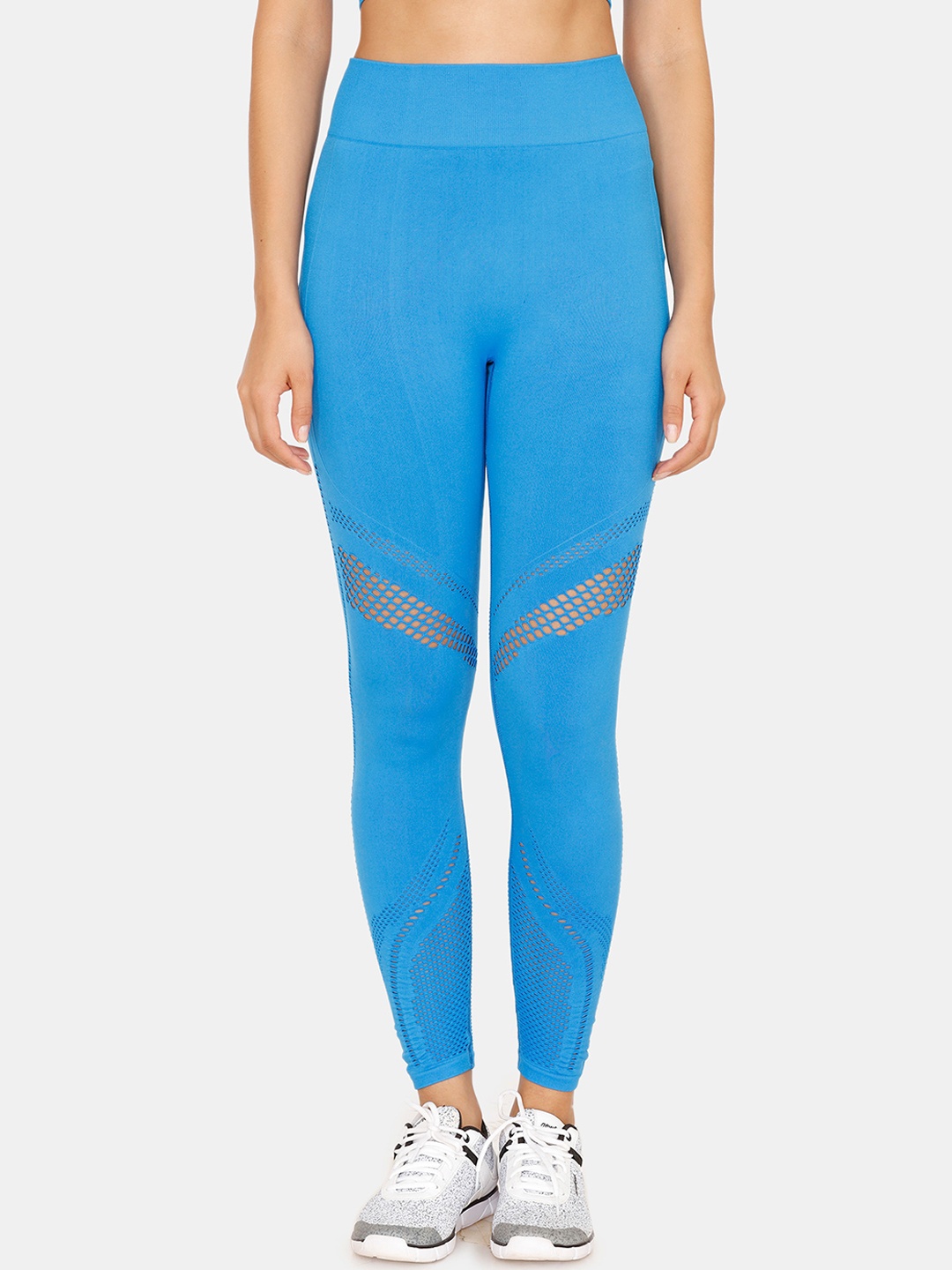 

Zelocity by Zivame Women Blue Solid Tights