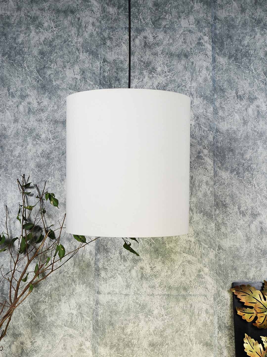 

Grated Ginger White Solid Handcrafted Cylindrical Hanging Light