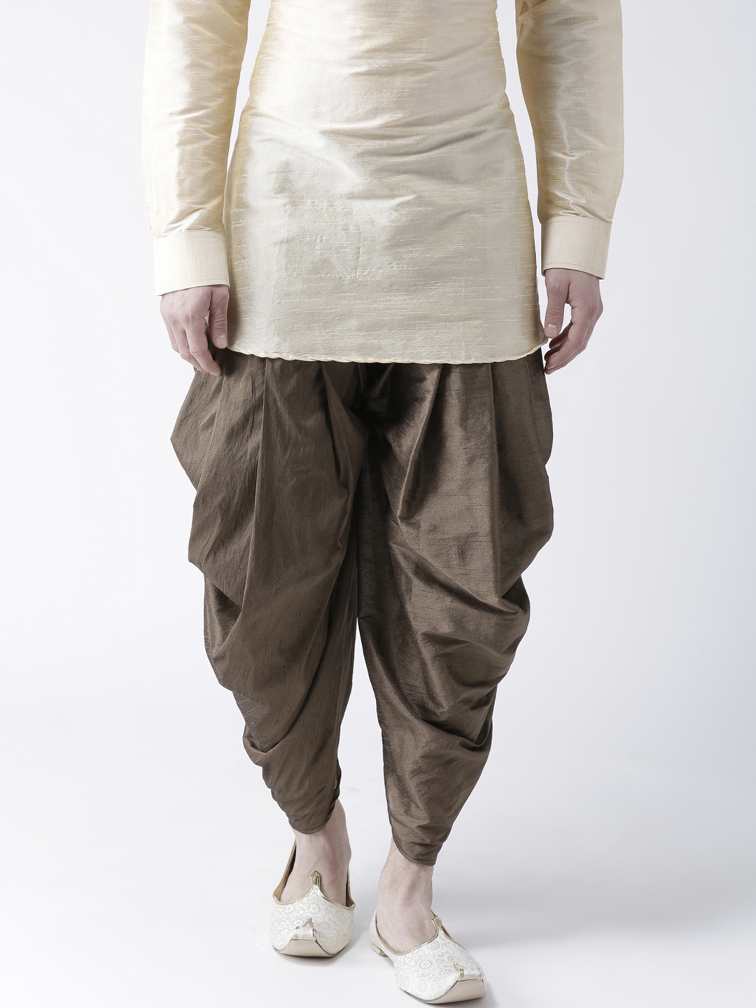 

DEYANN Men Brown Solid Dhoti