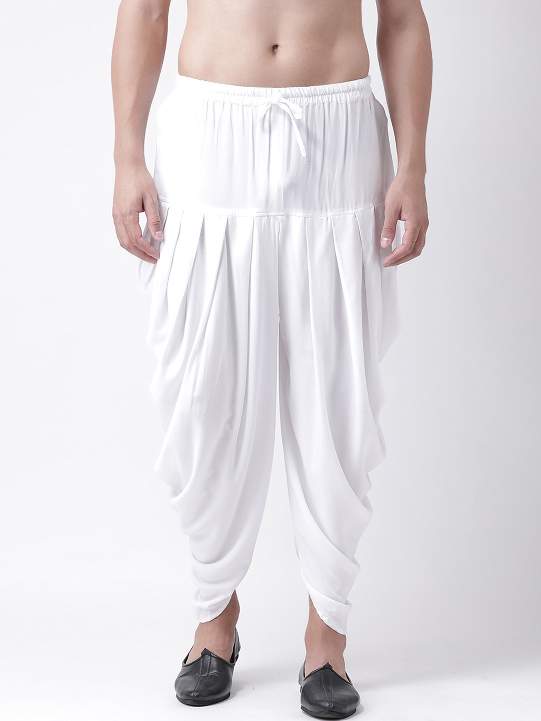 

DEYANN Men White Solid Dhoti