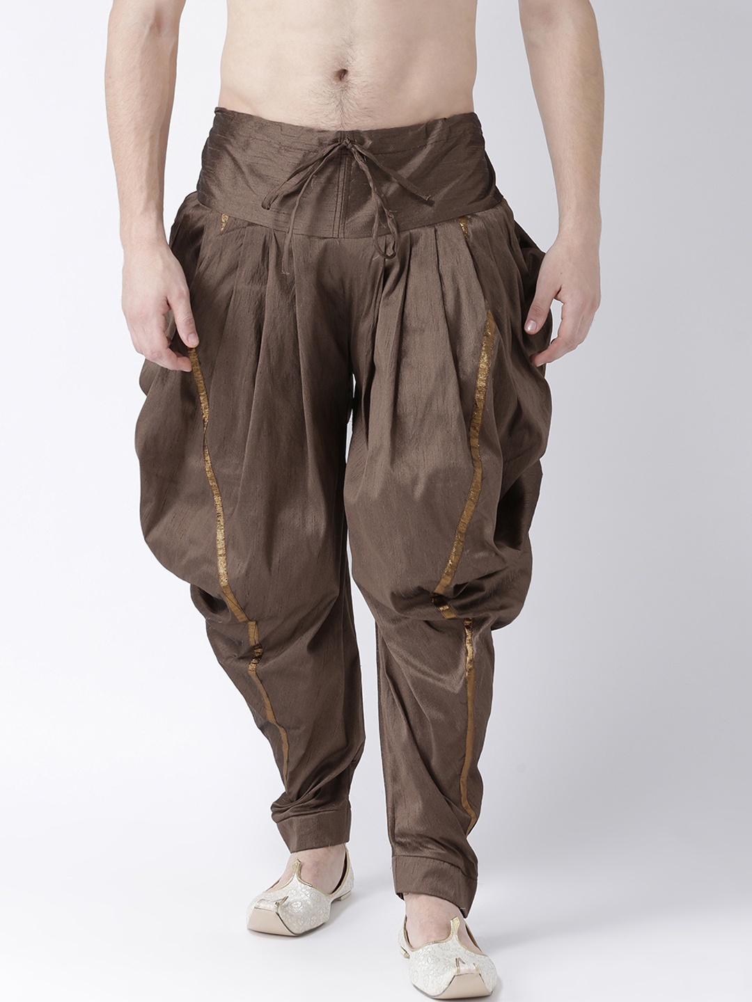 

DEYANN Men Brown Solid Dhoti