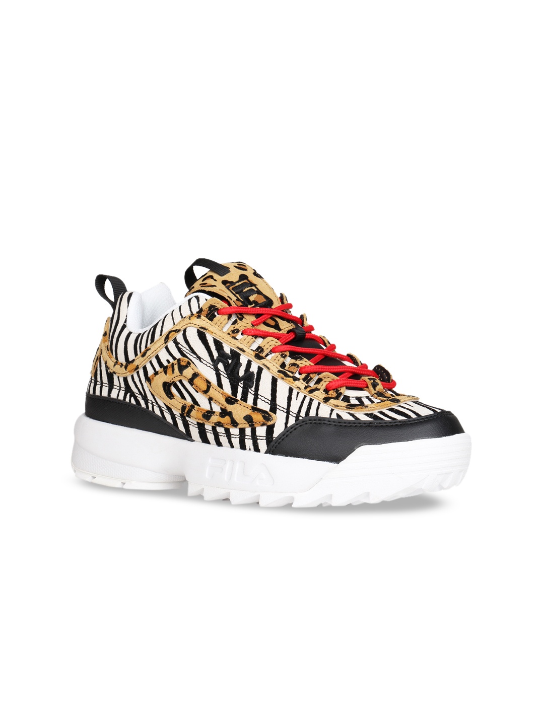 

FILA Women Black & White Heritage Disruptor II Sneakers