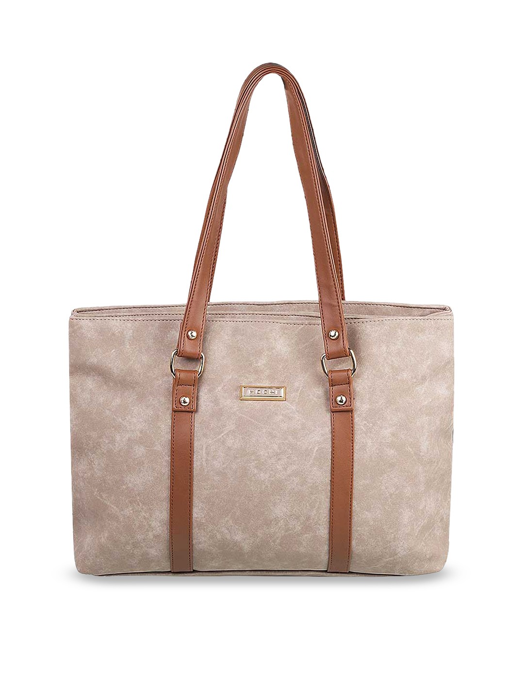 

Mochi Beige Solid Shoulder Bag