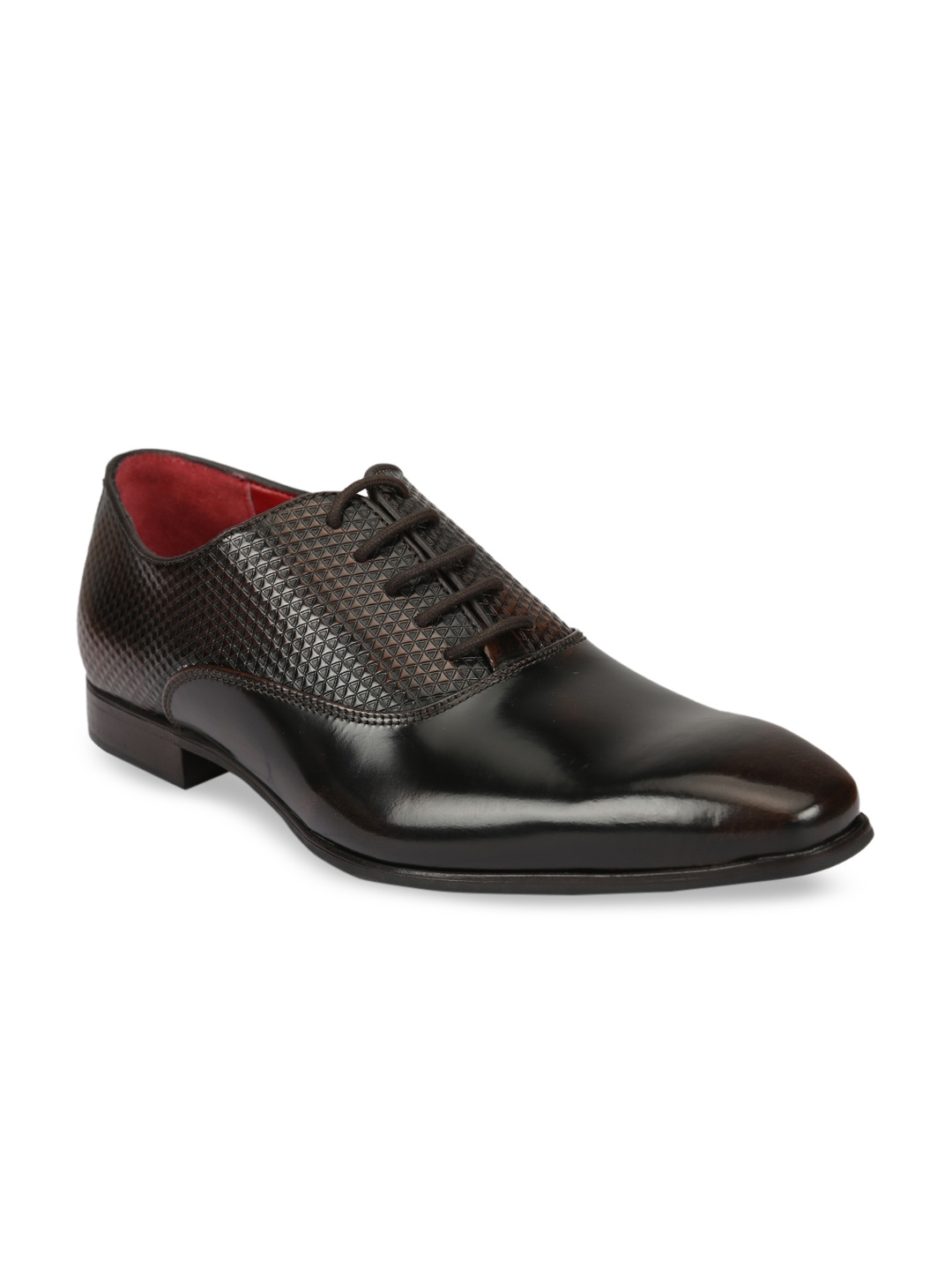 

Ruosh Men Brown Leather Oxfords Formal Shoes