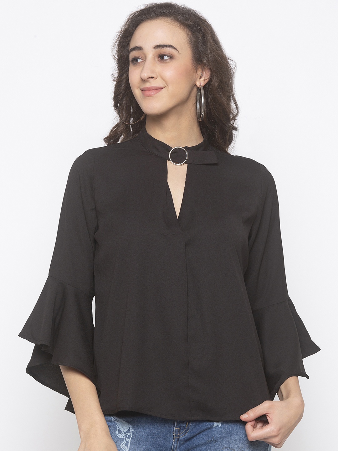 

Globus Women Black Solid Top