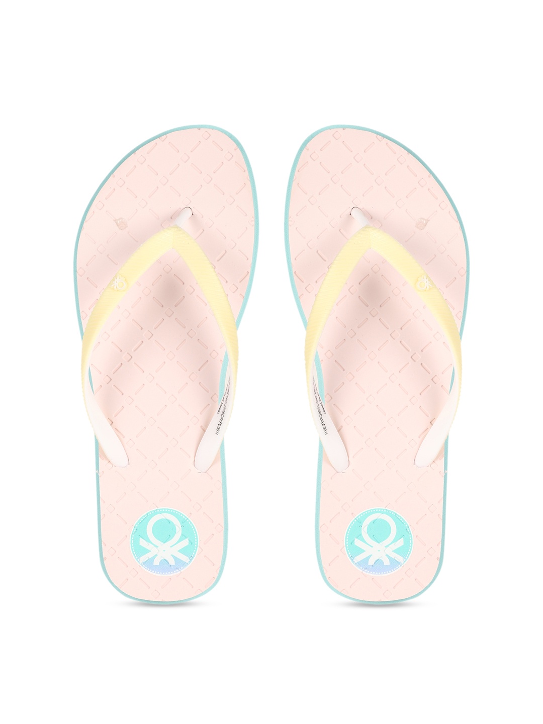 

United Colors of Benetton Women Yellow Solid Thong Flip-Flops